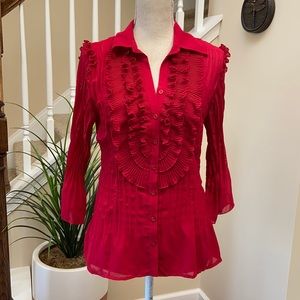 NY Collection 2 piece sheer blouse 💄